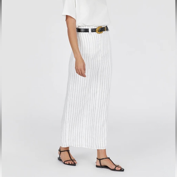 Dissh Linen Striped Maxi Skirt - Picture 5 of 6